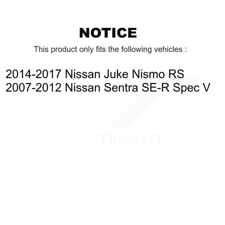 Front Coated Disc Brake Rotors And Ceramic Pads Kit For Nissan Sentra Juke KGA-106204