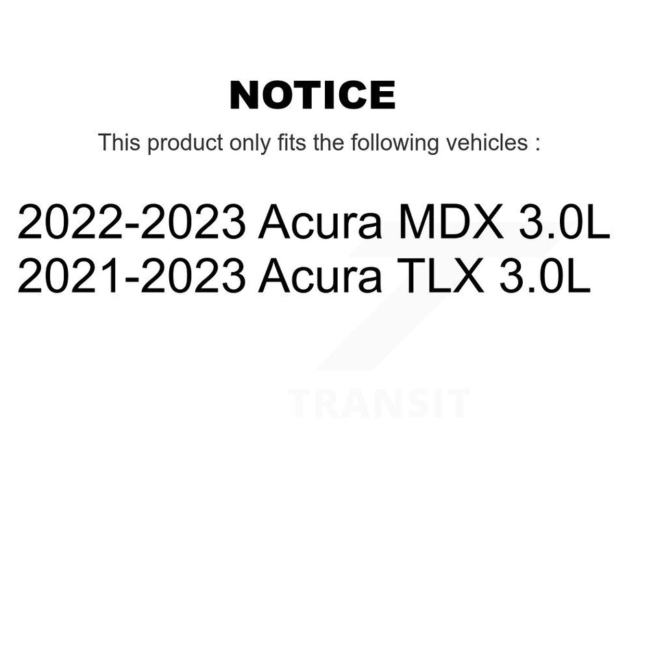 Front Coated Disc Brake Rotors And Ceramic Pads Kit For Acura MDX TLX 3.0L KGA-106219