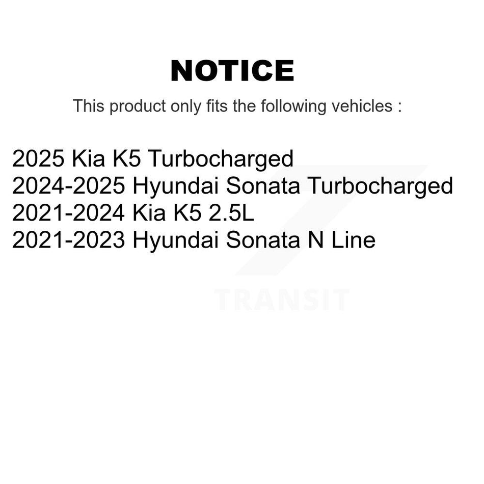 Front Coated Disc Brake Rotors And Ceramic Pads Kit For Hyundai Sonata Kia K5 KGA-106234