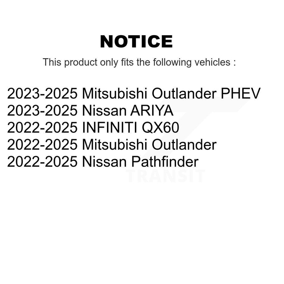 Rear Coat Brake Rotor Ceramic Pad Kit For Mitsubishi Outlander Nissan Pathfinder INFINITI KGA-106296