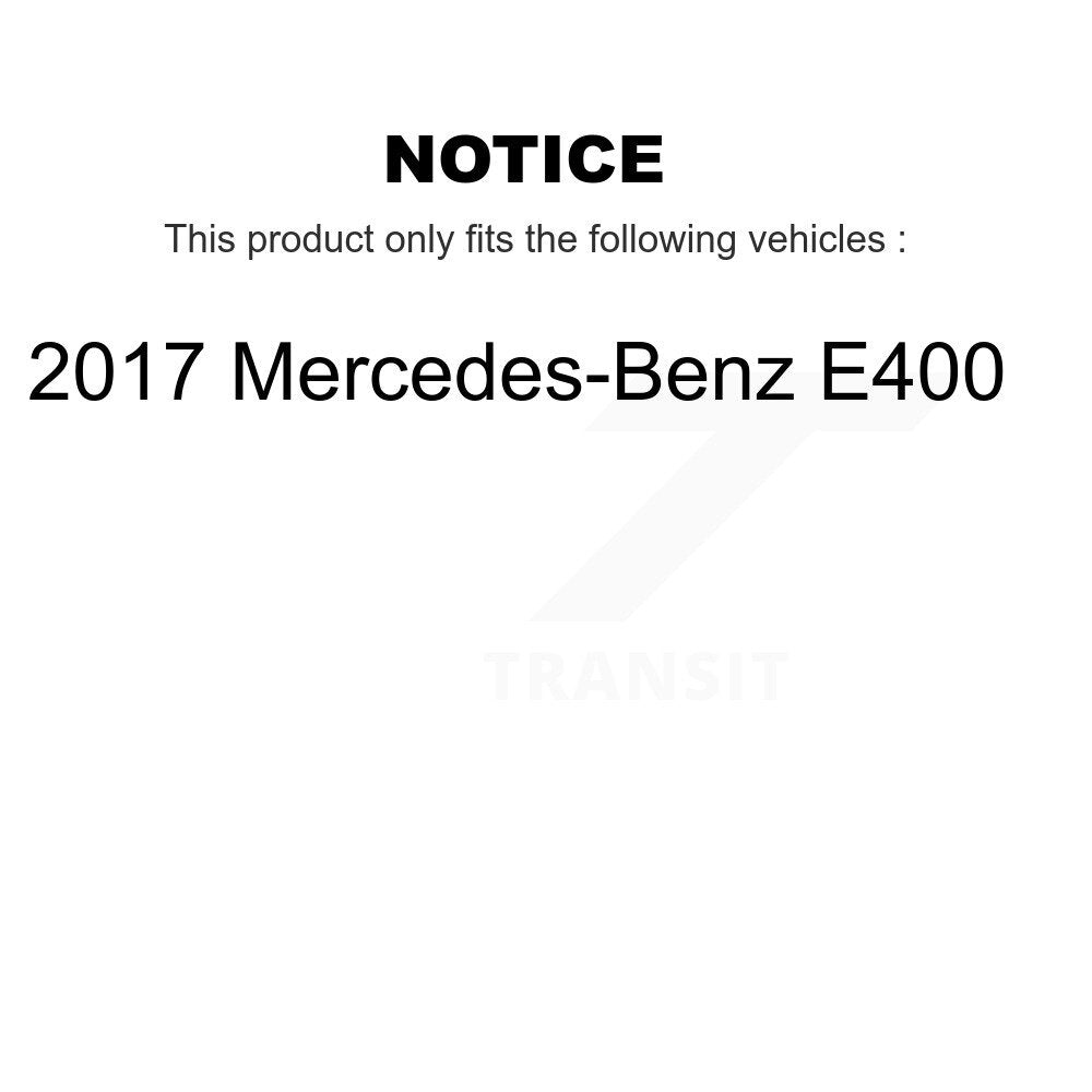 Rear Coated Disc Brake Rotors And Semi-Metallic Pads Kit For 2017 Mercedes-Benz E400 KGA-106297