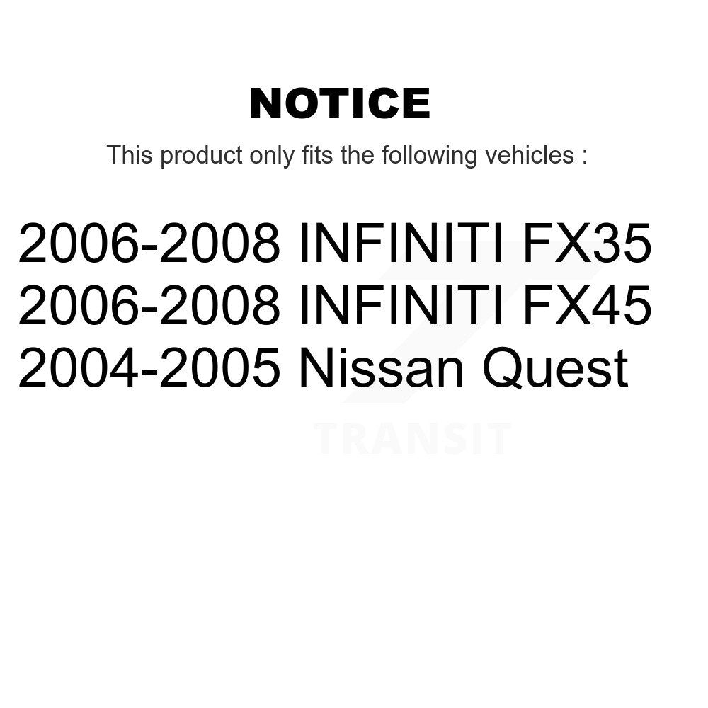 Rear Disc Coated Rotors Ceramic Pads And Parking Shoes Kit For INFINITI FX35 Nissan Quest KGA-106554
