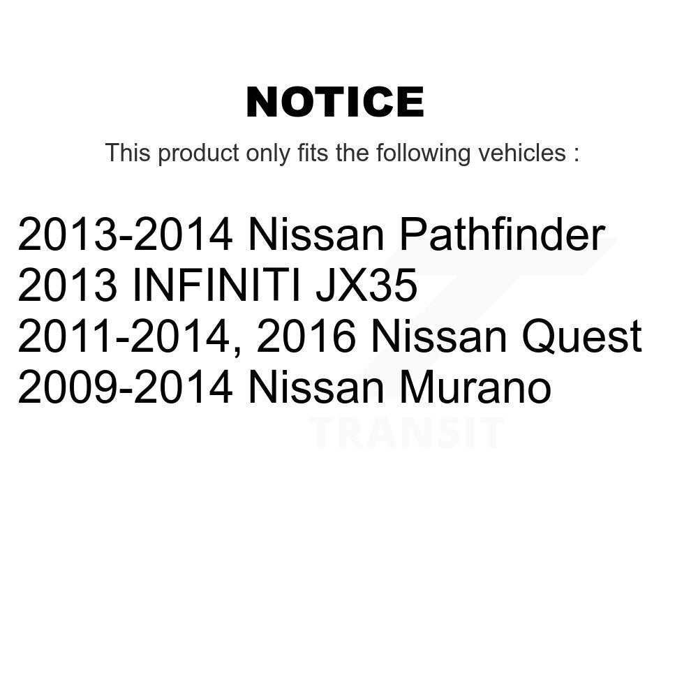 Rear Disc Coated Rotors Ceramic Pads Parking Shoes Kit For Nissan Murano Pathfinder JX35 KGA-106721