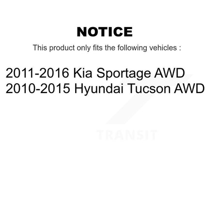 Rear Disc Coated Rotors Ceramic Pads & Parking Shoes Kit For Hyundai Tucson Kia Sportage KGA-106724