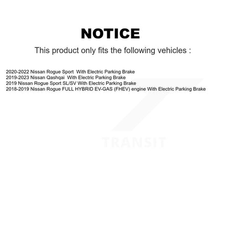 Rear Disc Coated Rotors Ceramic Pads And Parking Shoes Kit For Nissan Rogue Sport Qashqai KGA-106849