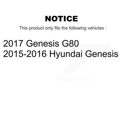 Rear Disc Coated Rotors Ceramic Pads And Parking Brake Shoes Kit For Hyundai Genesis G80 KGA-106853