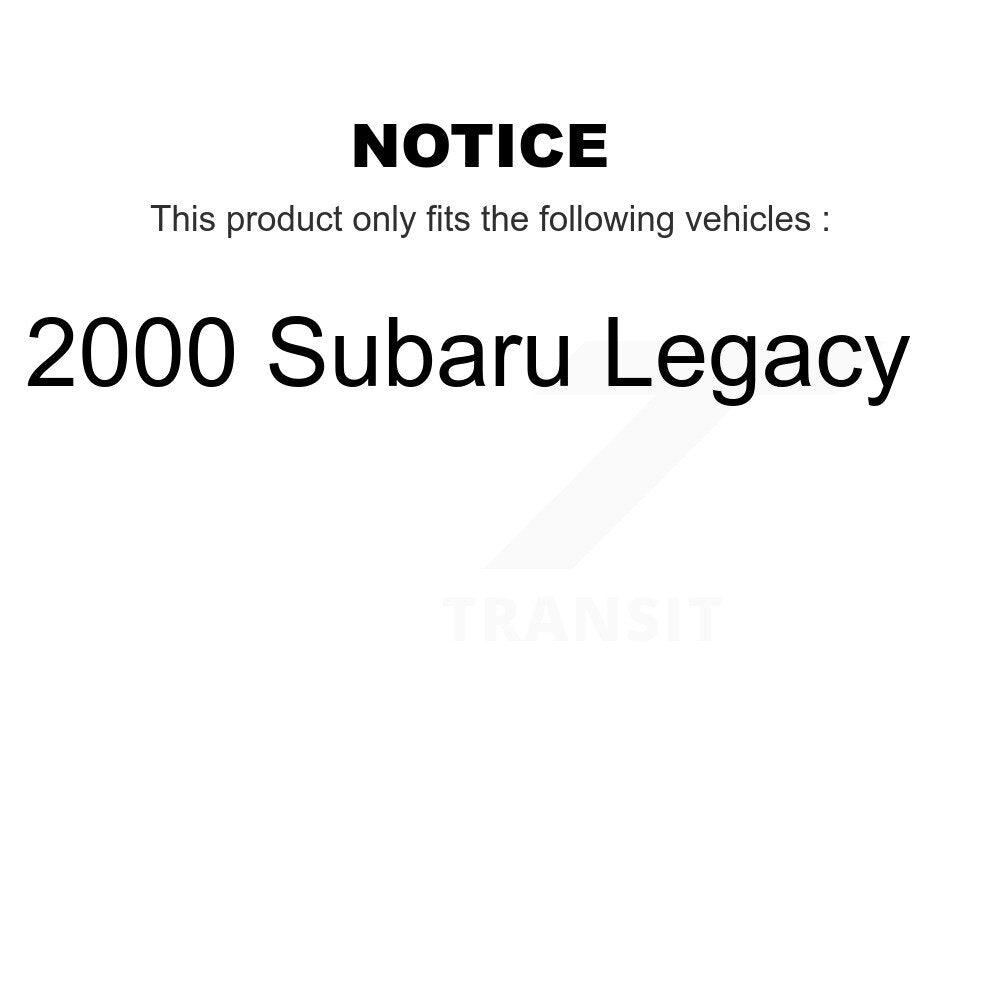 Rear Disc Coated Rotors Semi-Metallic Pads Parking Shoes & Hardware Kit For Subaru Legacy KGA-107067