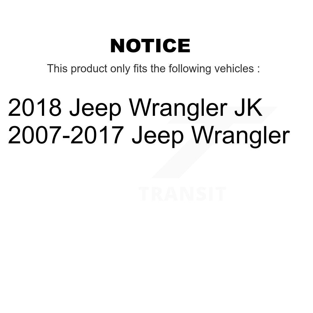 Rear Disc Coated Rotors Ceramic Pads Parking Shoes And Hardware Kit For Jeep Wrangler JK KGA-107102