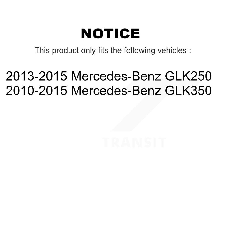 Front Rear Coated Disc Brake Rotors And Ceramic Pads Kit For Mercedes-Benz GLK350 GLK250 KGC-101012