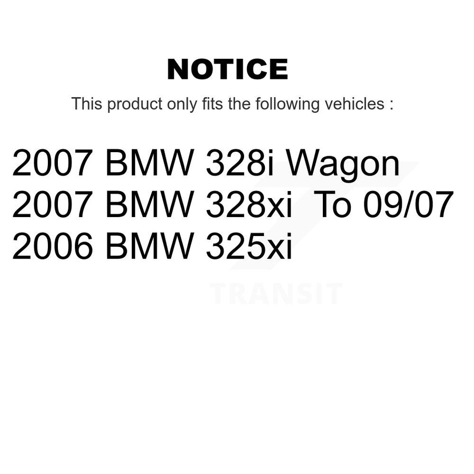 Front Rear Coated Disc Brake Rotors And Ceramic Pads Kit For BMW 328i 328xi 325xi KGC-101091