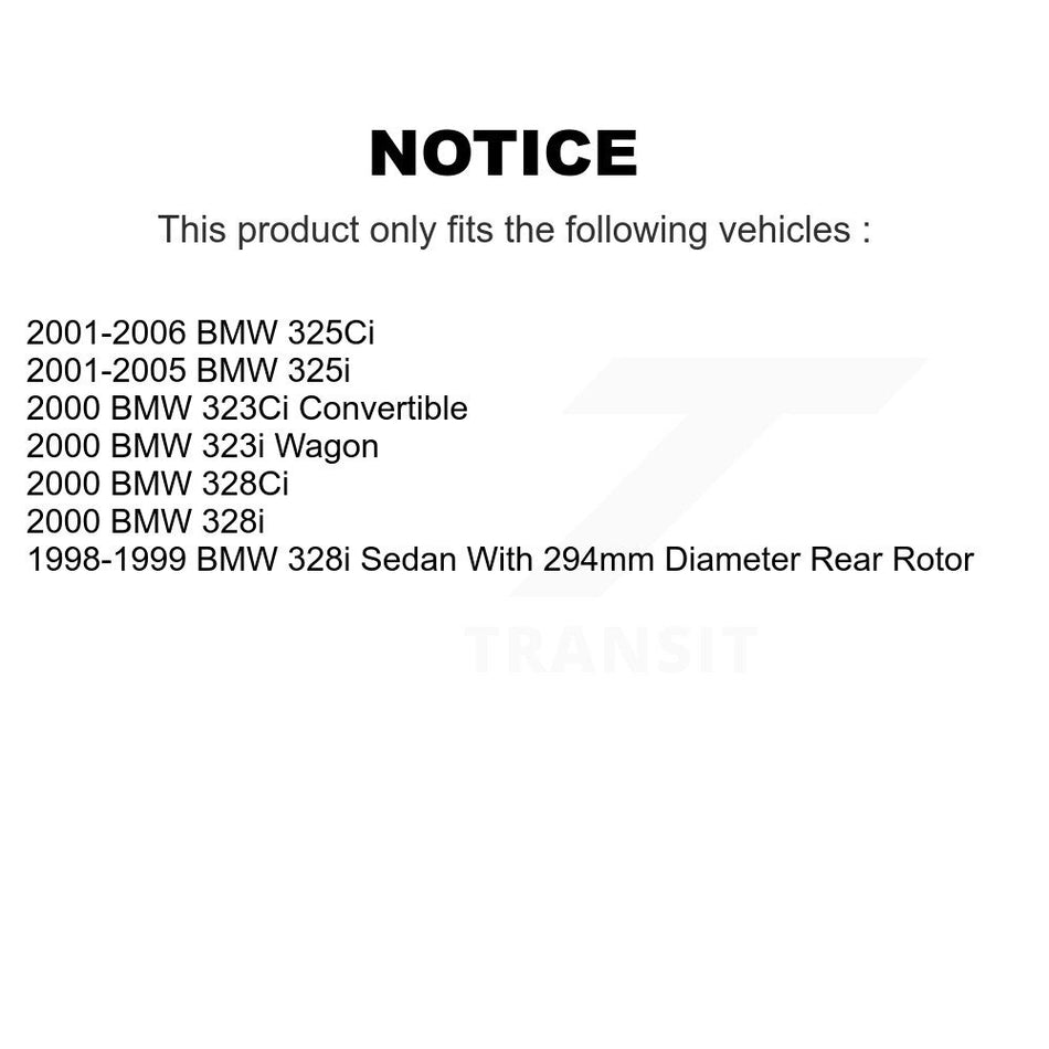 Front Rear Coated Disc Brake Rotors And Ceramic Pads Kit For BMW 325i 325Ci 323i 328i 323Ci 328Ci KGC-101105