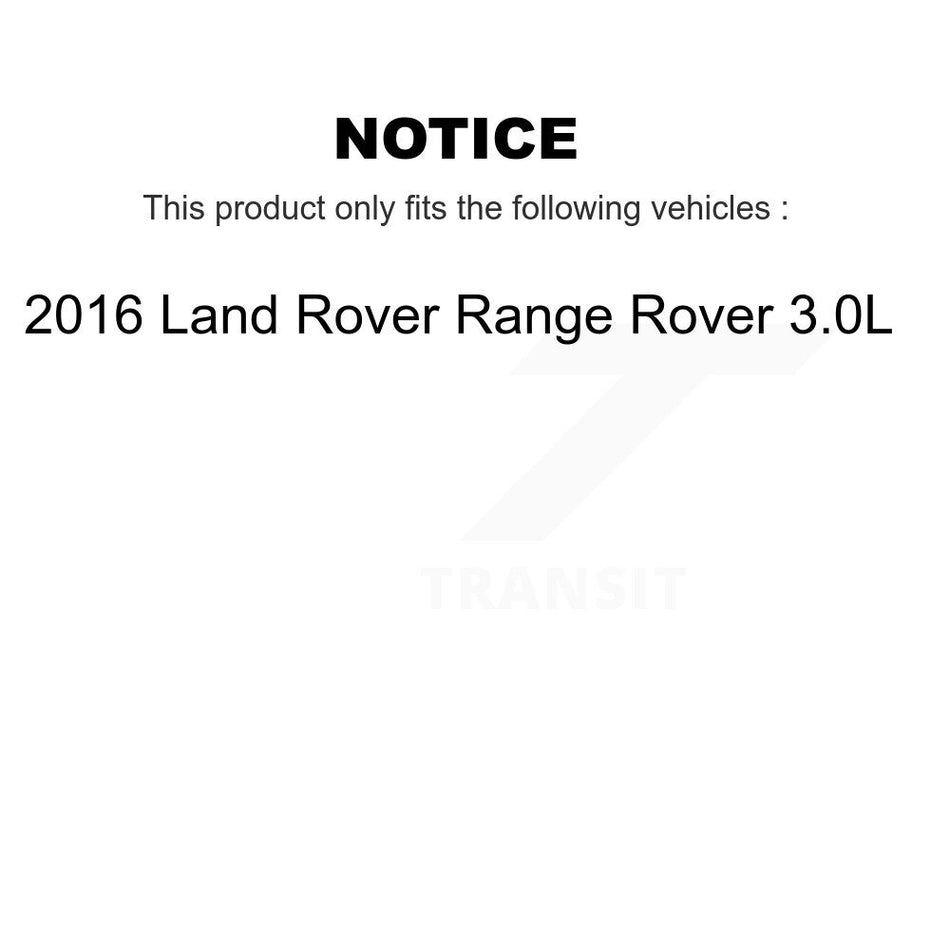 Front Rear Coated Disc Brake Rotors And Ceramic Pads Kit For 2016 Land Rover Range 3.0L KGC-102465