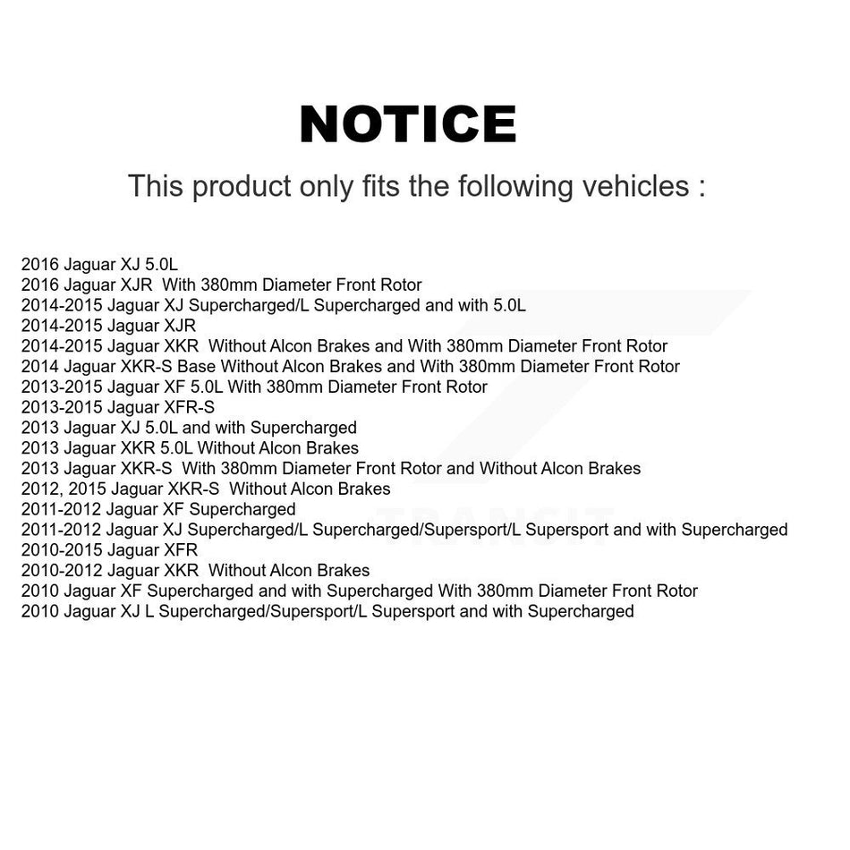 Front Rear Coat Disc Brake Rotor Ceramic Pad Kit For Jaguar XF XJ XKR XFR XKR-S XFR-S XJR KGC-102492