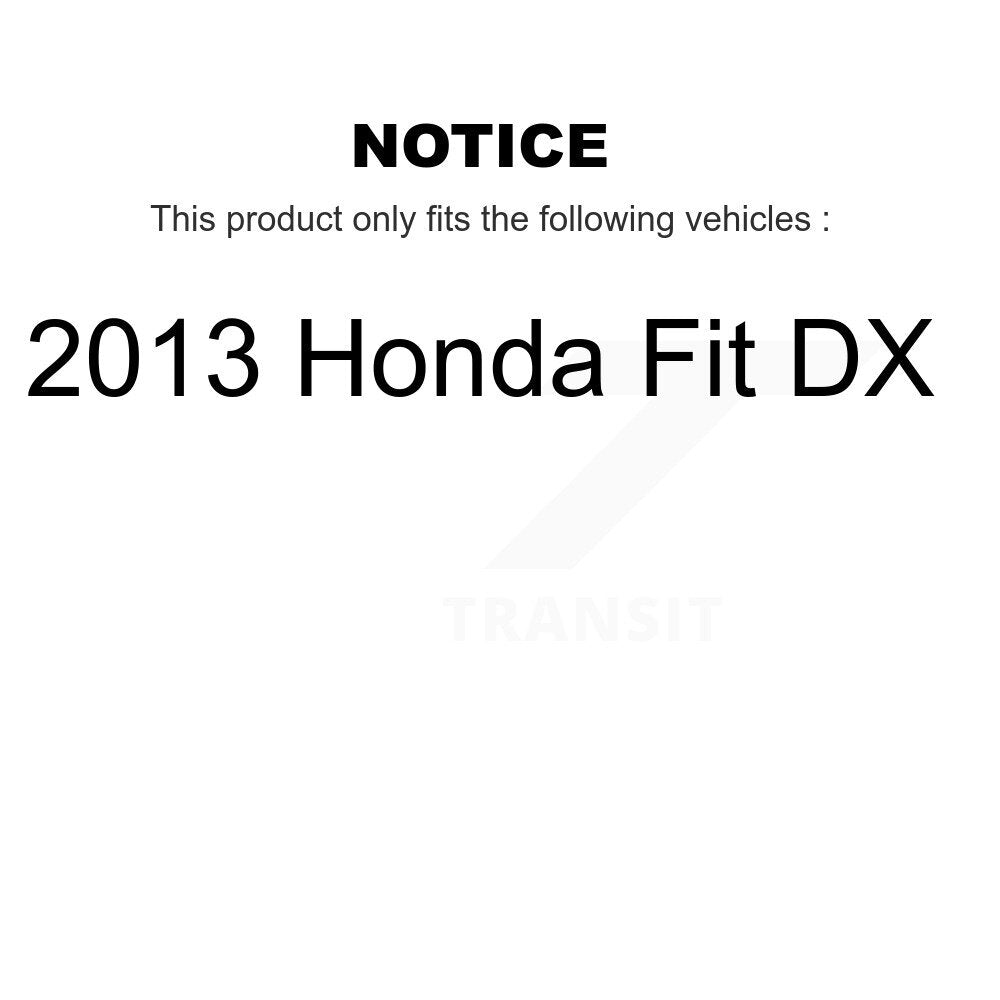 Front Rear Coated Disc Brake Rotors Ceramic Pads And Drum Kit For 2013 Honda Fit DX KGC-102863