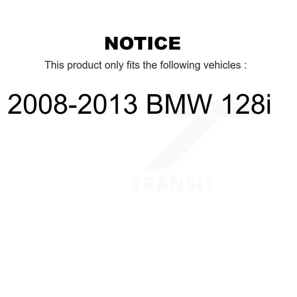 Rear Disc Coated Rotors Ceramic Pads And Parking Brake Shoes Kit For 2008-2013 BMW 128i KGC-103039