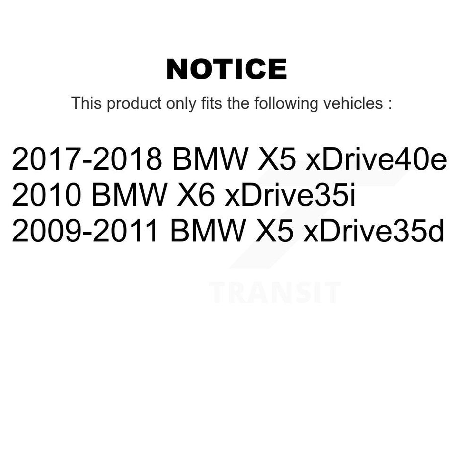 Front Rear Coated Disc Brake Rotors And Semi-Metallic Pads Kit For BMW X5 X6 KGF-100998