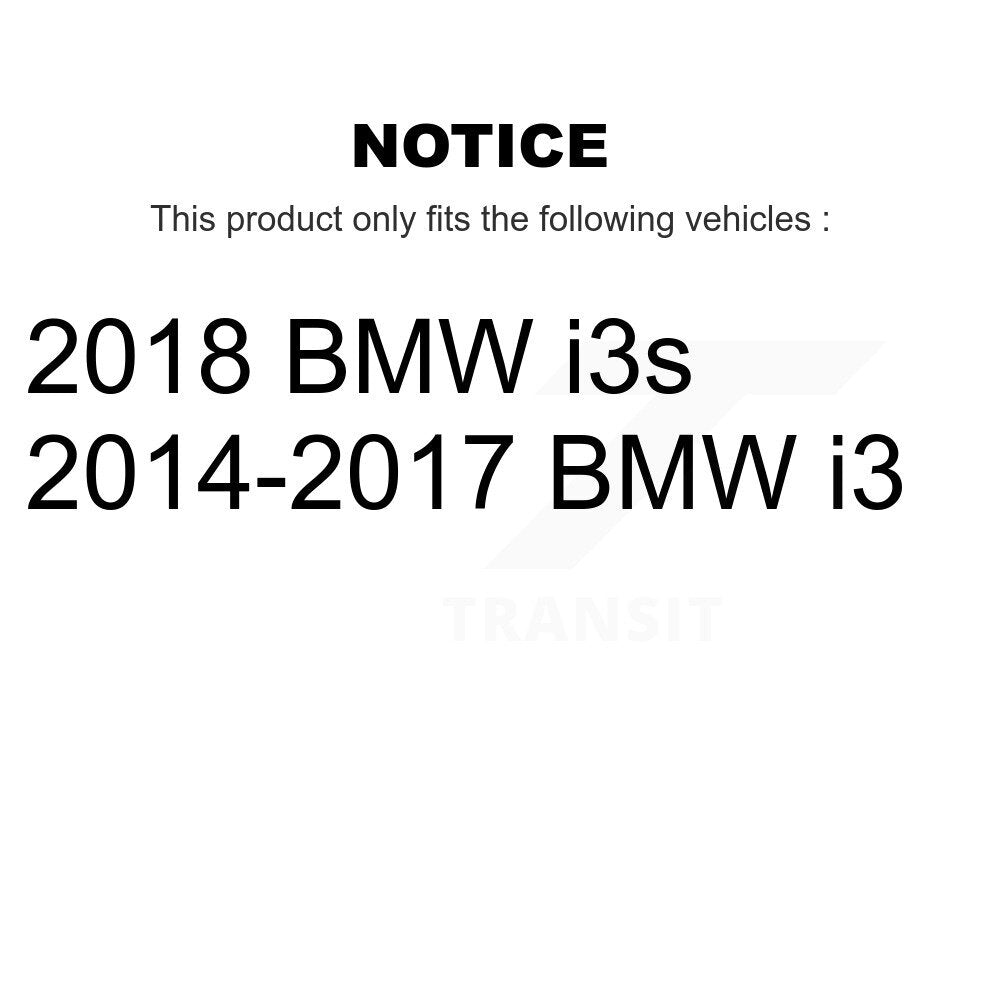 Front Coated Disc Brake Rotors And Semi-Metallic Pads Kit For BMW i3 i3s KGF-102451
