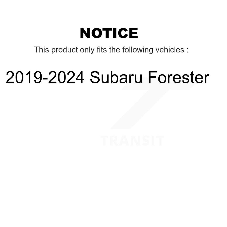 Rear Coated Disc Brake Rotors And Semi-Metallic Pads Kit For Subaru Forester KGF-102530