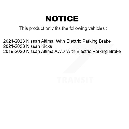 Rear Coated Disc Brake Rotors And Semi-Metallic Pads Kit For Nissan Kicks Altima KGF-102690
