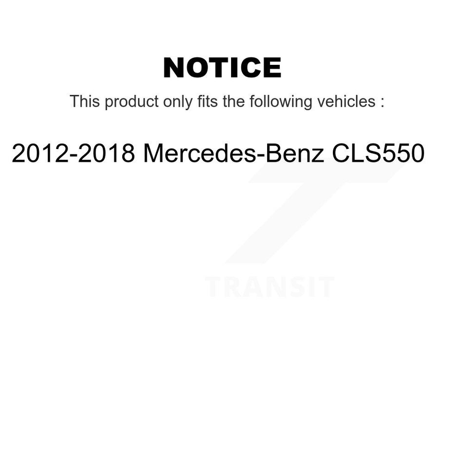 Front Rear Coat Disc Brake Rotor Semi-Metallic Pad Kit For 2012-2017 Mercedes-Benz CLS550 KGF-102979