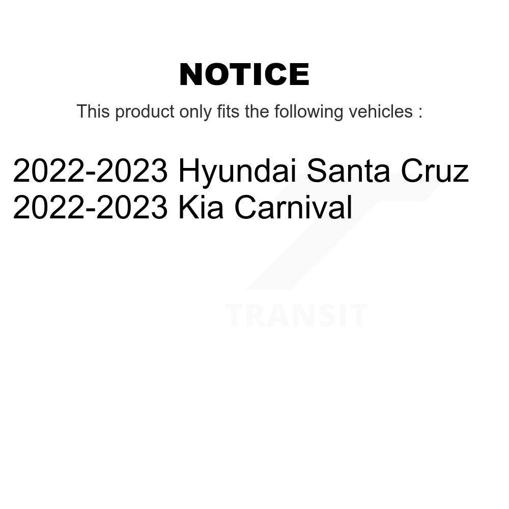 Rear Coated Brake Rotor Semi-Metallic Pad Kit For Kia Carnival Hyundai Santa Cruz Sorento KGF-103323