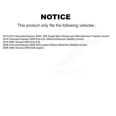 Rear Disc Coated Rotors Semi-Metallic Pads & Parking Shoes Kit For Chevrolet Express 2500 KGF-103409