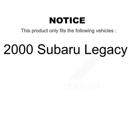 Rear Disc Coated Rotors Semi-Metallic Pads Parking Brake Shoes Kit For 2000 Subaru Legacy KGF-103489