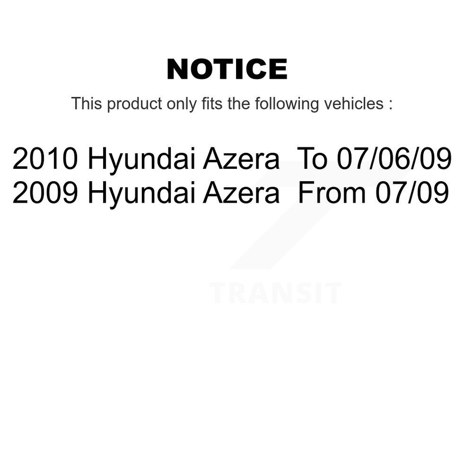 Rear Disc Coated Rotors Semi-Metallic Pads And Parking Brake Shoes Kit For Hyundai Azera KGF-103539
