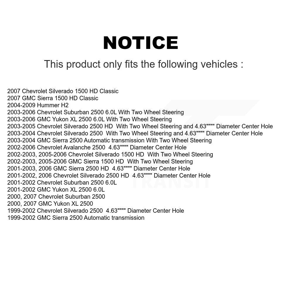 Rear Disc Coated Rotors Semi-Metallic Pads Parking Shoes Hardware Kit For Chevrolet 2500 KGF-103849