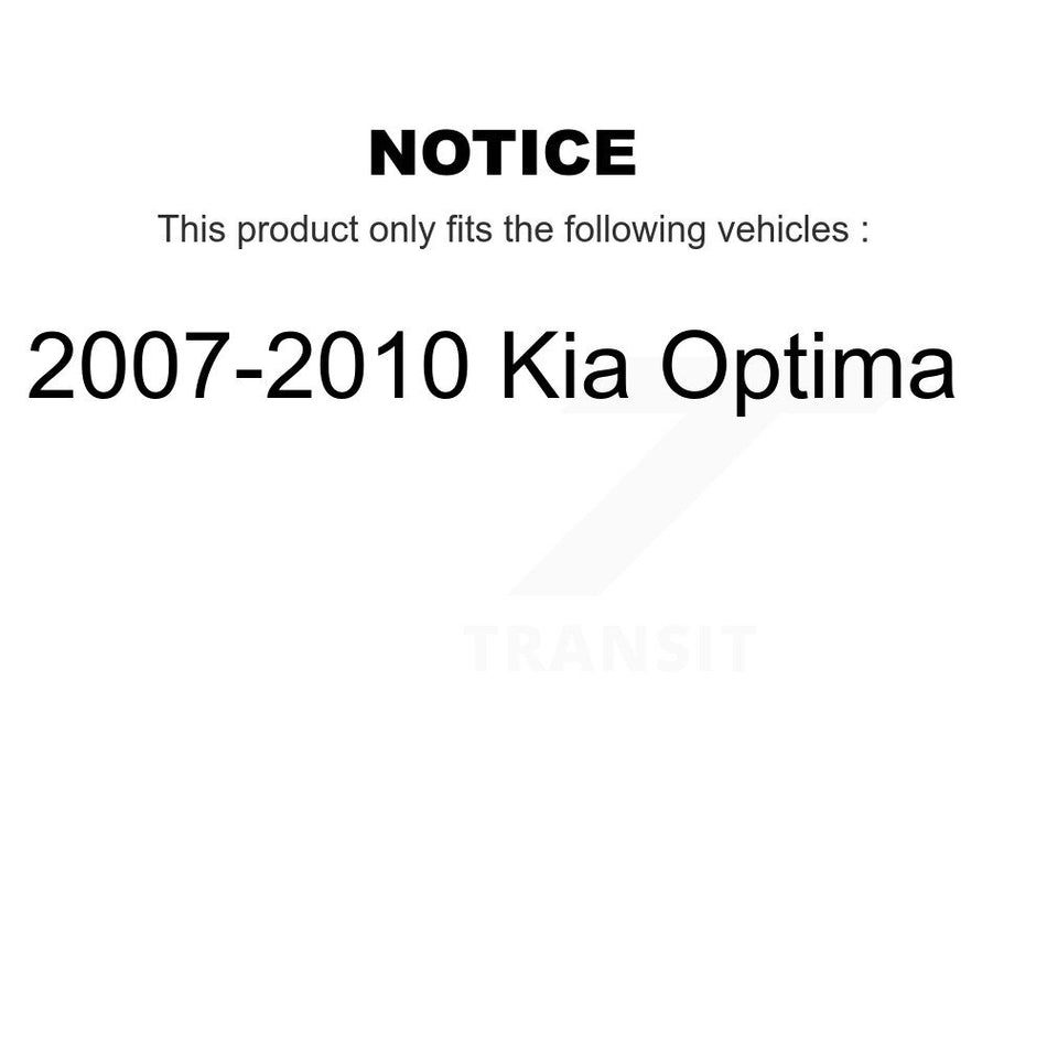 Rear Disc Coated Rotors Semi-Metallic Pads Parking Shoes And Hardware Kit For Kia Optima KGF-103914