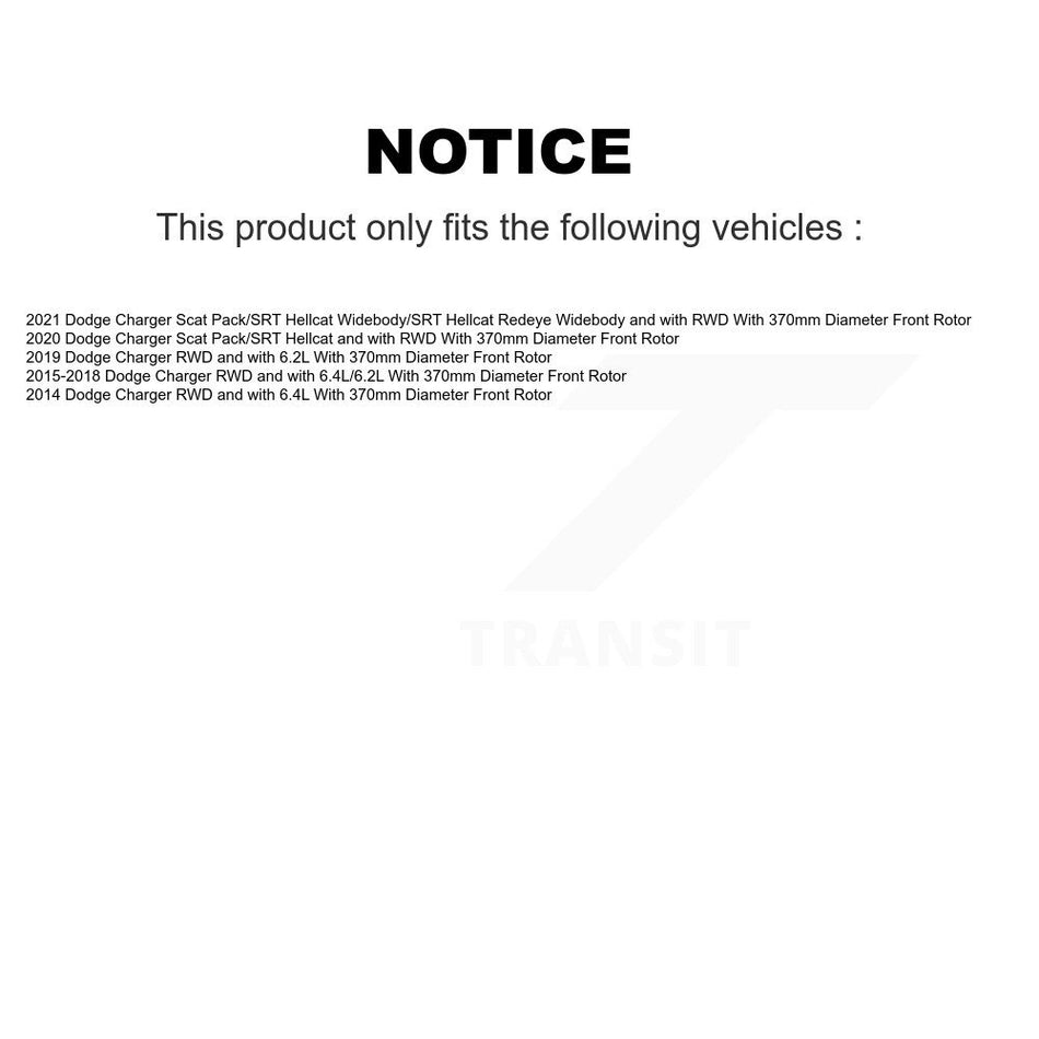 Rear Disc Coated Rotors Semi-Metallic Pads Parking Shoes & Hardware Kit For Dodge Charger KGF-103988