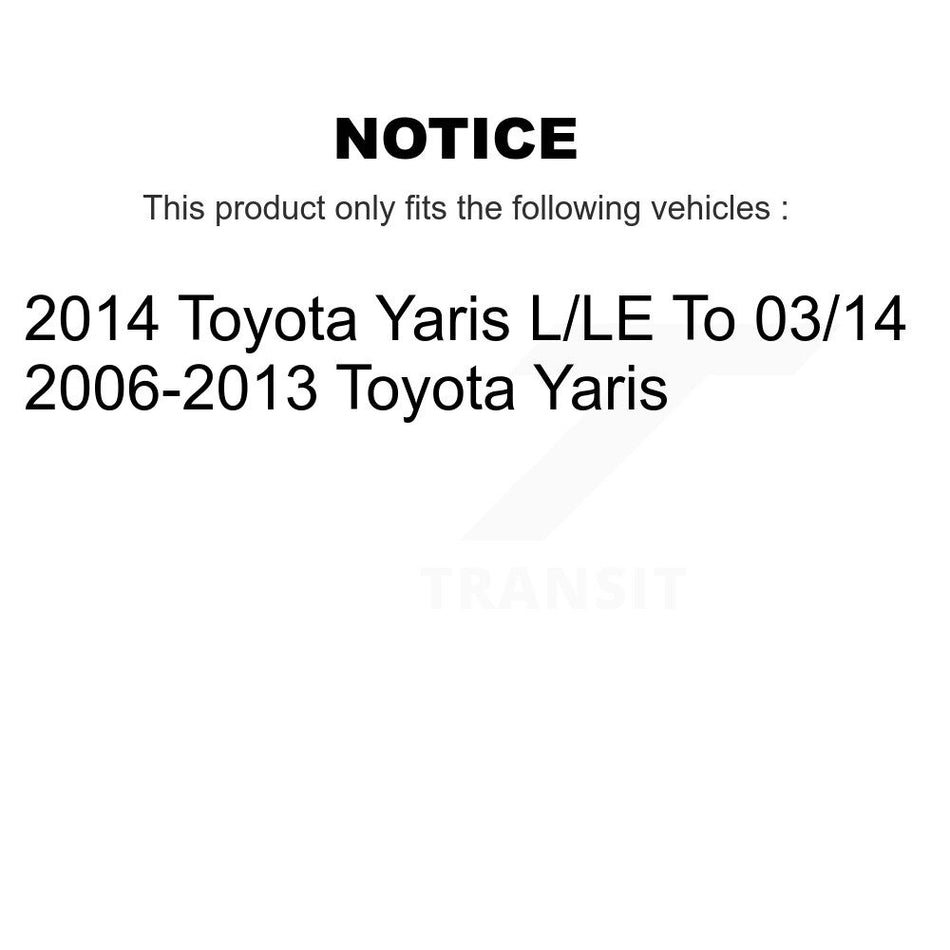 Rear Coated Brake Drum Shoes Kit For Toyota Yaris KGN-100044