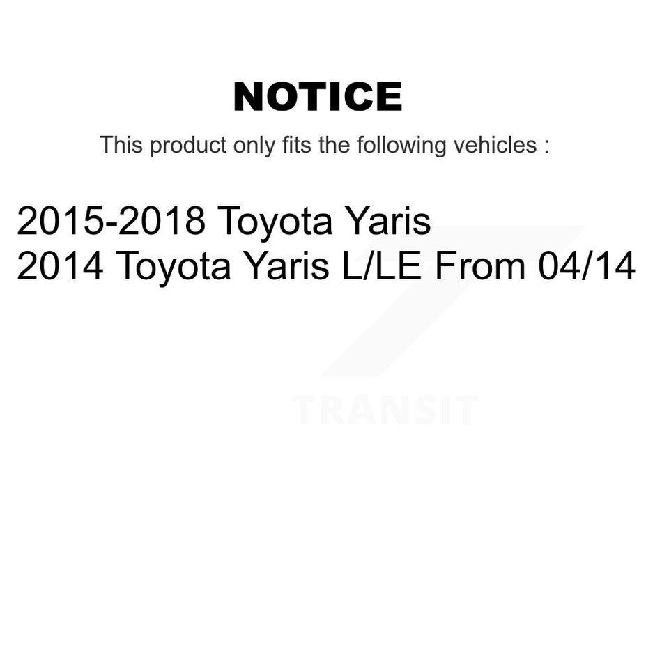 Rear Coated Brake Drum Shoes Kit For Toyota Yaris KGN-100185