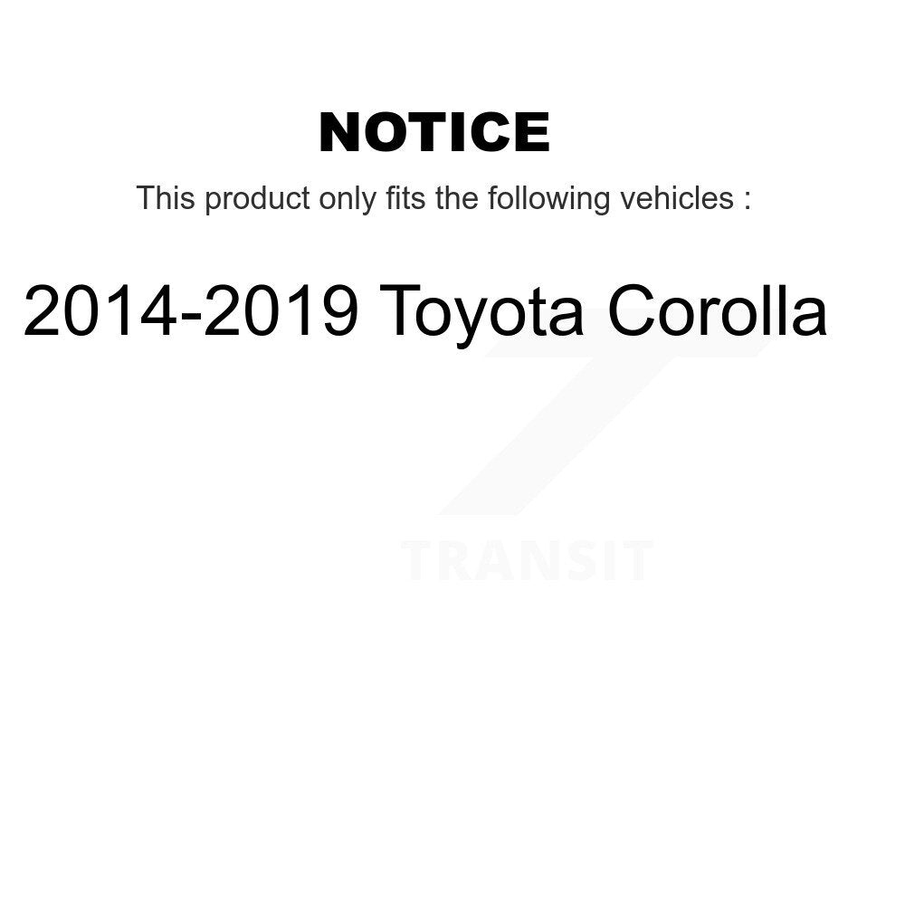 Rear Coated Brake Drum Shoes Spring And Cylinders Kit For 2014-2019 Toyota Corolla KGN-100201