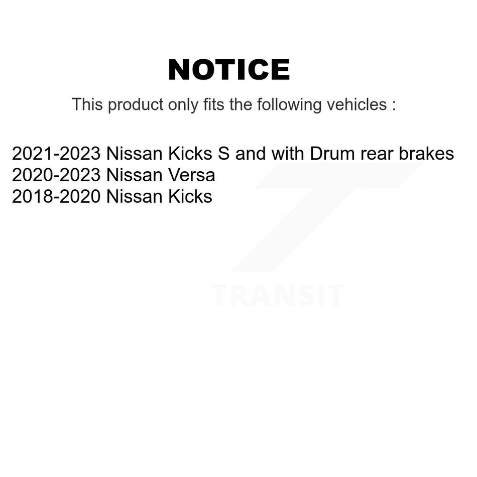 Front Coated Disc Brake Rotors And Semi-Metallic Pads Kit For Nissan Kicks Versa KGS-102644