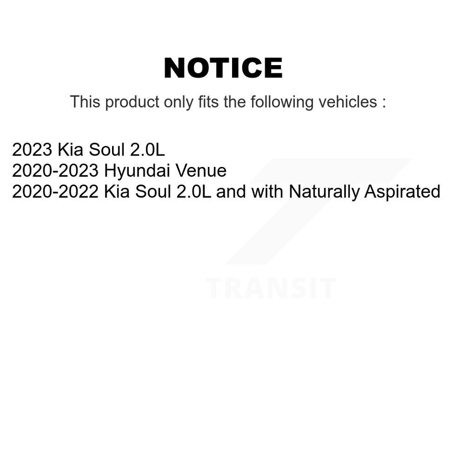 Front Coated Disc Brake Rotors And Semi-Metallic Pads Kit For Hyundai Venue Kia Soul KGS-102645