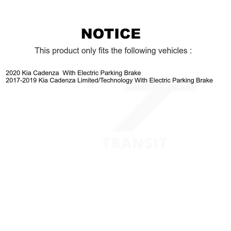 Rear Coated Brake Rotor Semi-Metallic Pad Kit For Kia Cadenza With Electric Parking KGS-102704