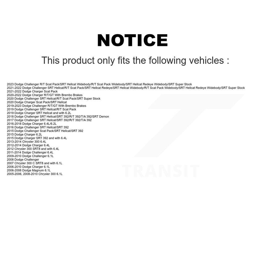 Rear Disc Coated Rotors Semi-Metallic Pads & Parking Shoes Kit For Dodge Charger Chrysler KGS-103009