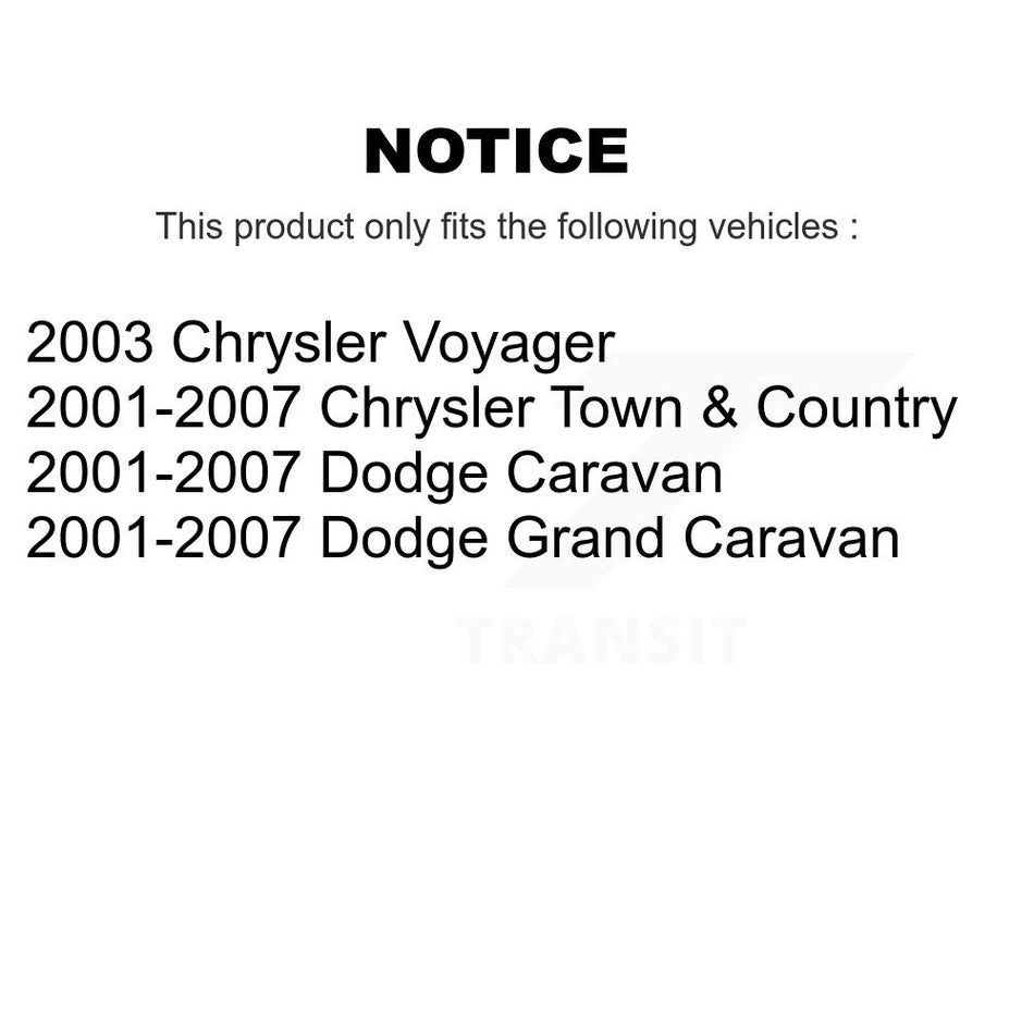 Rear Disc Coated Rotors Semi-Metallic Pads Parking Shoes Kit For Dodge Grand Caravan Town KGS-103122