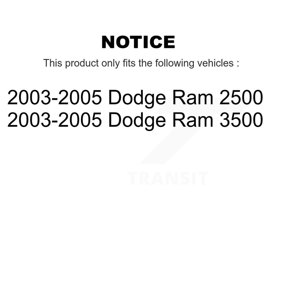 Rear Disc Coated Rotors Semi-Metallic Pads And Parking Shoes Kit For Dodge Ram 2500 3500 KGS-103193