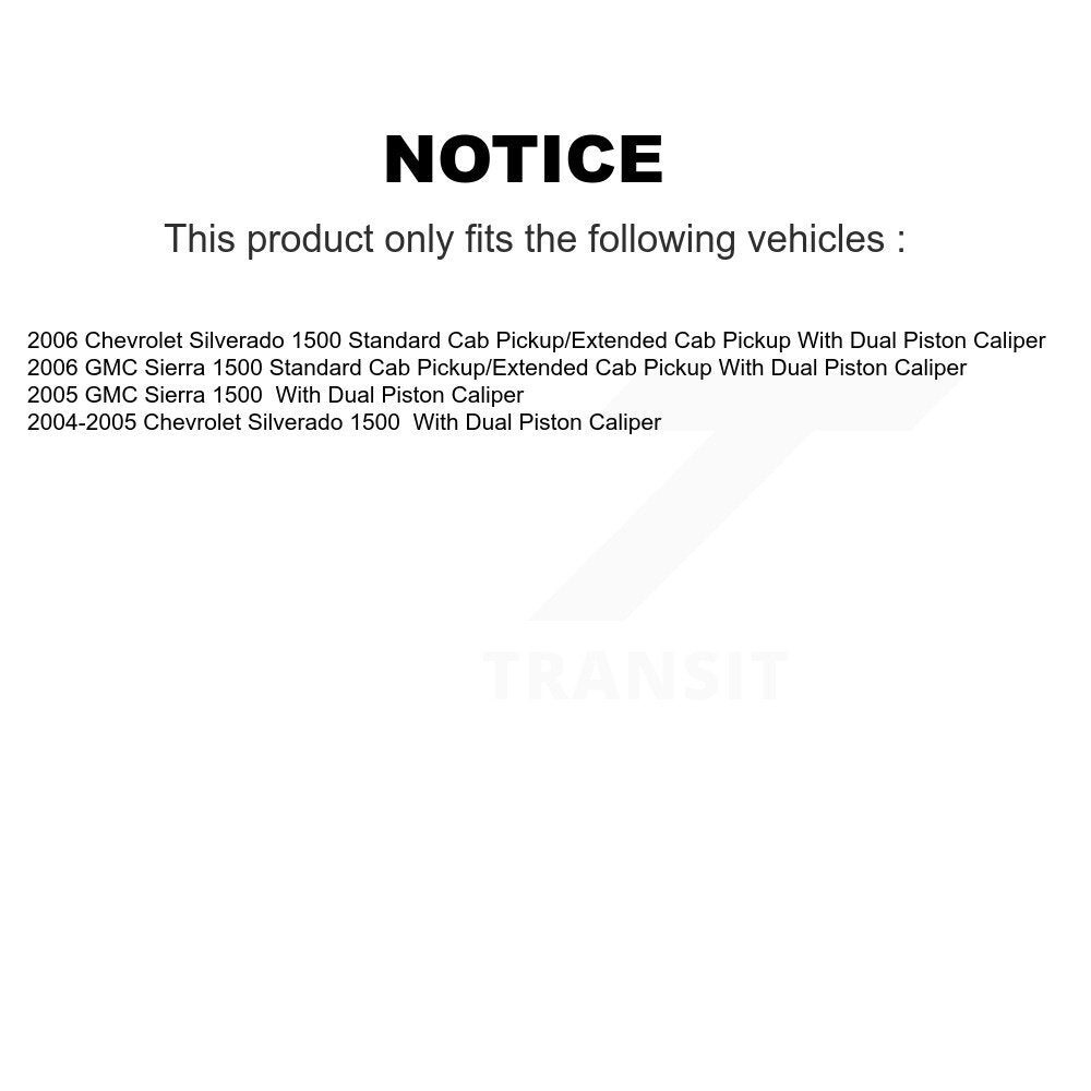 Rear Disc Coated Rotors Semi-Metallic Pads Parking Shoes Hardware Kit For Chevrolet 1500 KGS-103289