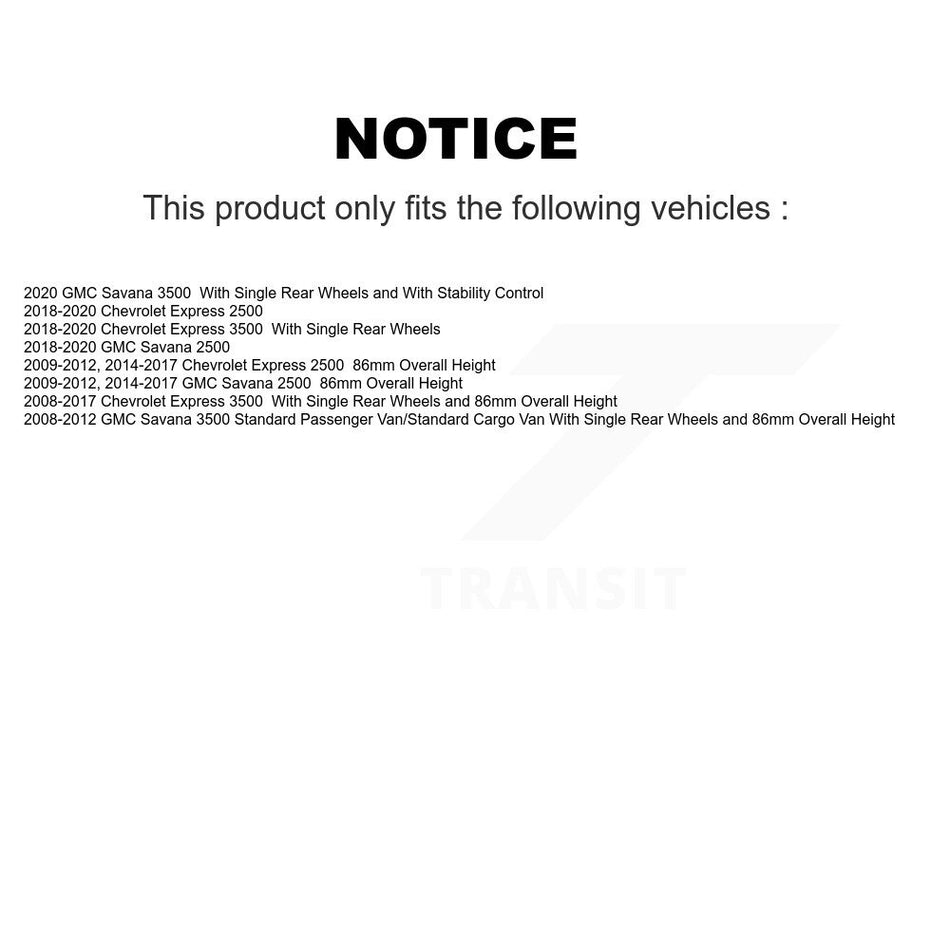 Rear Disc Coated Rotors Semi-Metallic Pads Parking Shoes & Hardware Kit For Chevrolet GMC KGS-103397