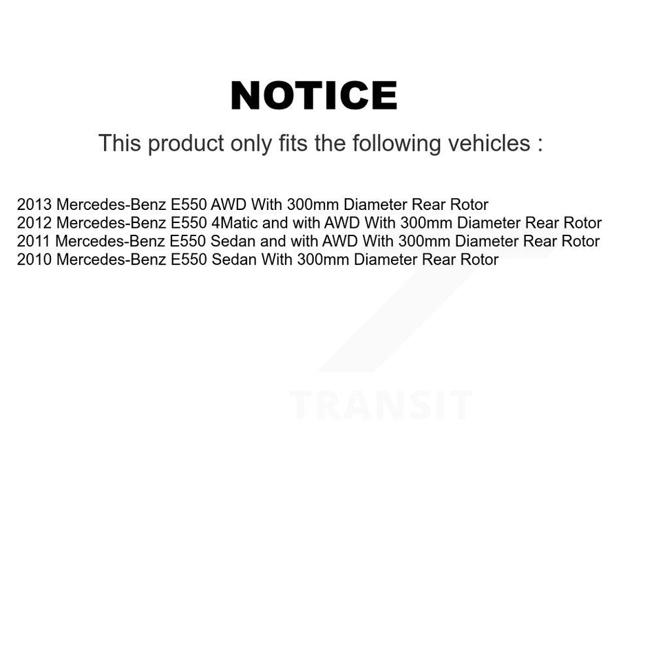 Rear Disc Coated Rotors Semi-Metallic Pads Parking Brake Shoes And Hardware Kit For KGS-103478