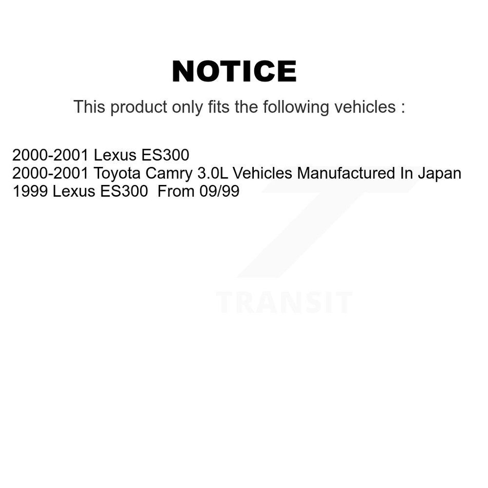 Rear Disc Coated Rotors Semi-Metallic Pads Parking Shoes & Hardware Kit For Toyota Camry KGS-103507