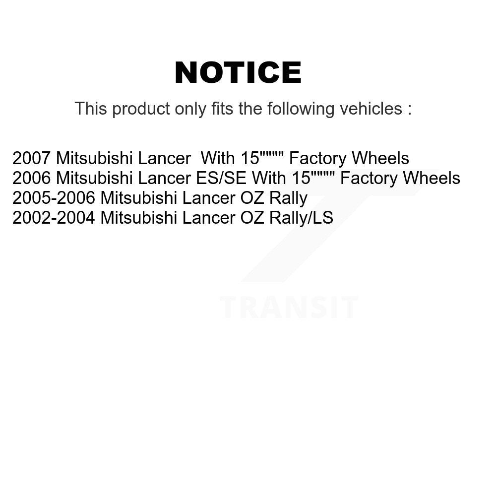 Front Coated Disc Brake Rotors And Ceramic Pads Kit For Mitsubishi Lancer KGT-100234