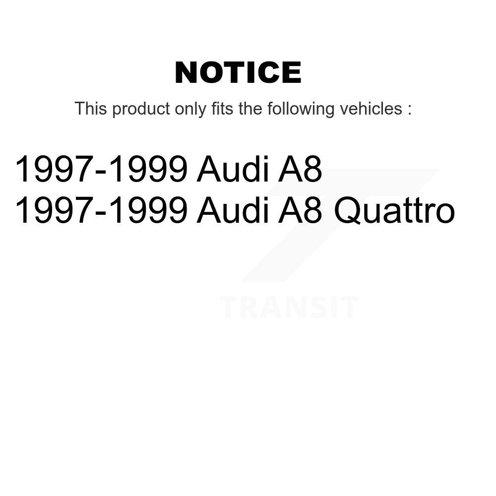 Front Coated Disc Brake Rotors And Ceramic Pads Kit For 1997-1999 Audi A8 Quattro KGT-100249
