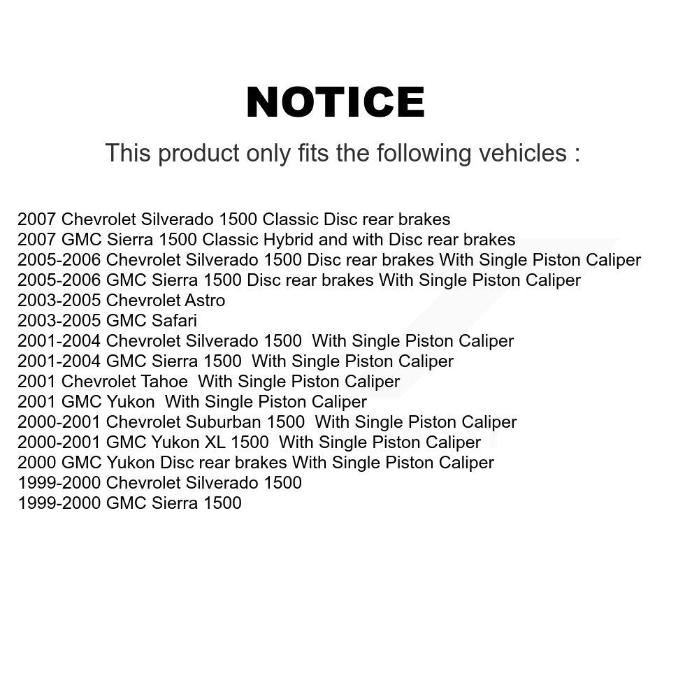 Front Rear Coat Brake Rotor Ceramic Pad Kit For Chevrolet GMC Silverado 1500 Sierra Astro KGT-100589