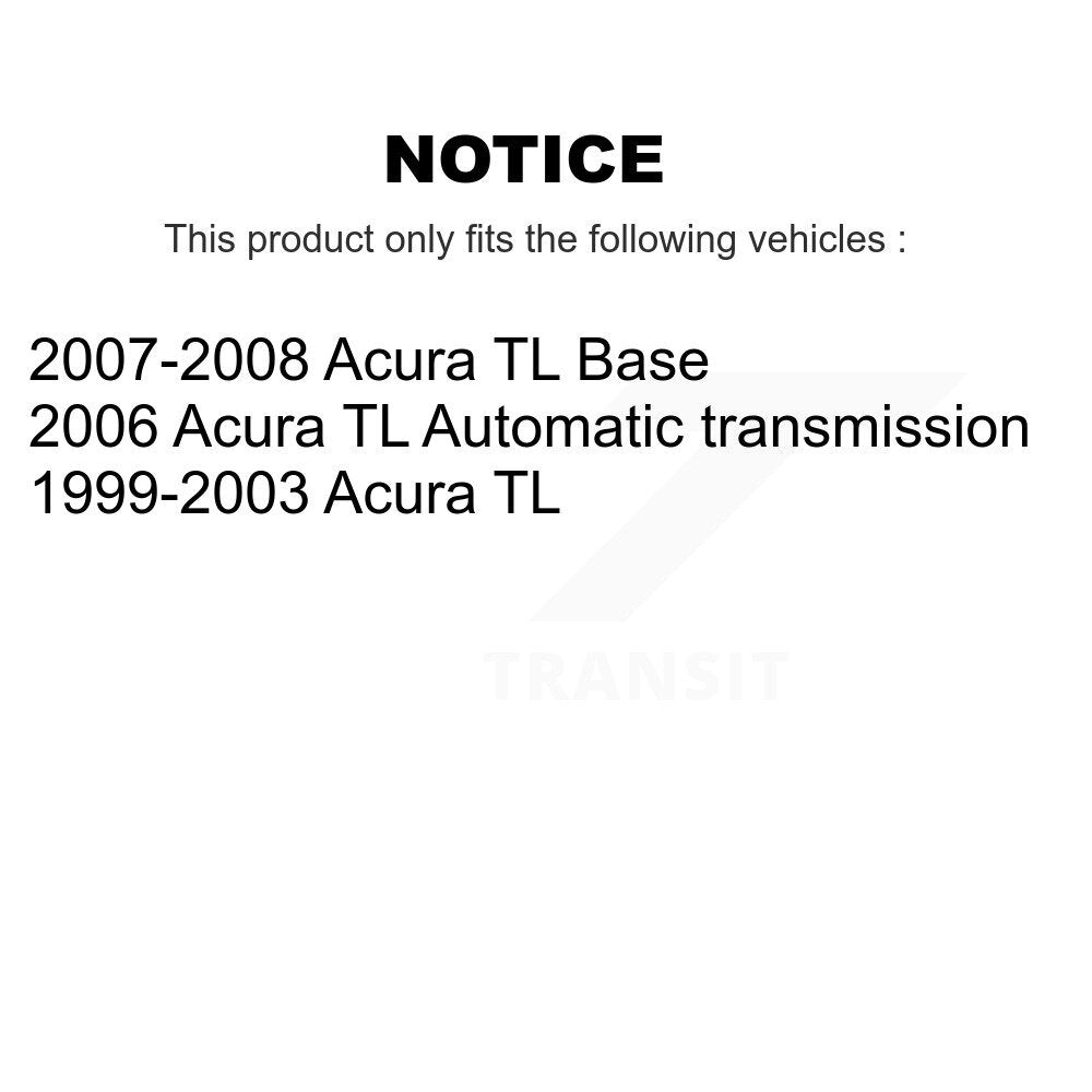 Front Rear Coated Disc Brake Rotors And Ceramic Pads Kit For Acura TL KGT-100856