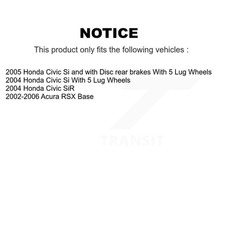 Front Rear Coated Disc Brake Rotors And Ceramic Pads Kit For Honda Civic Acura RSX KGT-100884
