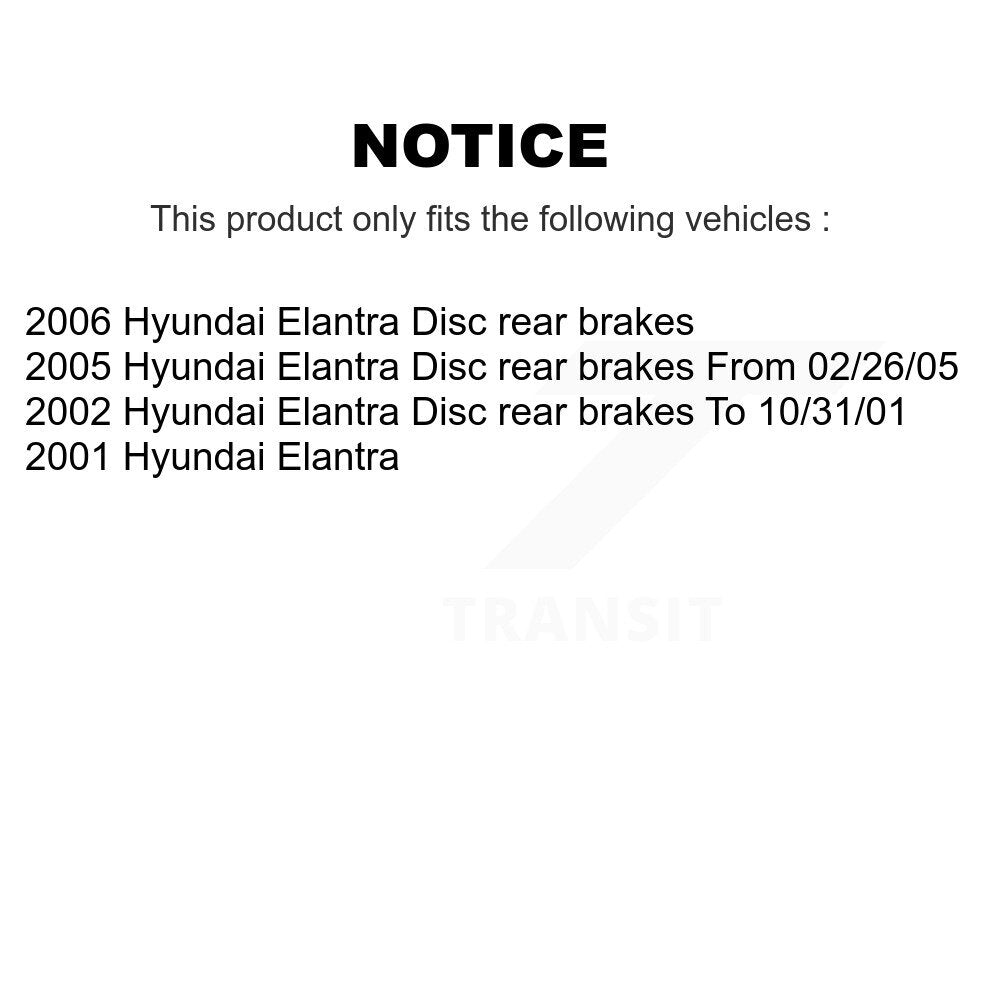 Front Rear Coated Disc Brake Rotors And Ceramic Pads Kit For Hyundai Elantra KGT-100906